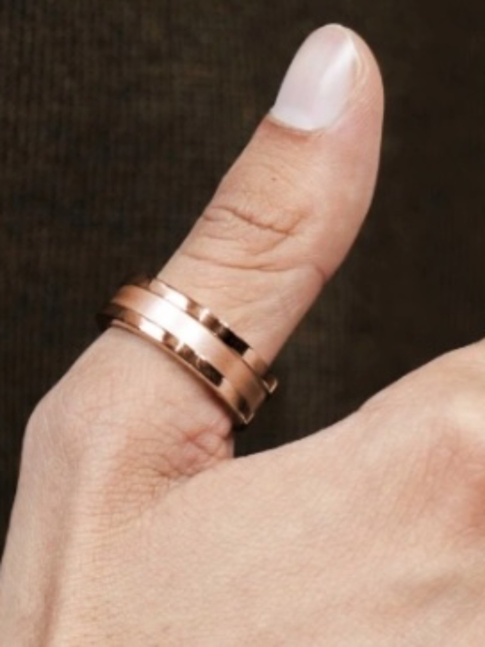 Muse Ring One Rose Gold Titanium Fitness Tracker size 10